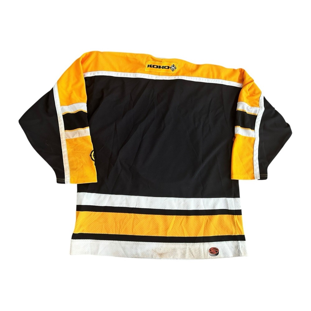 Vintage Koho NHL Boston Bruins Black Gold Hockey Jersey Mens L - Picture 9 of 14